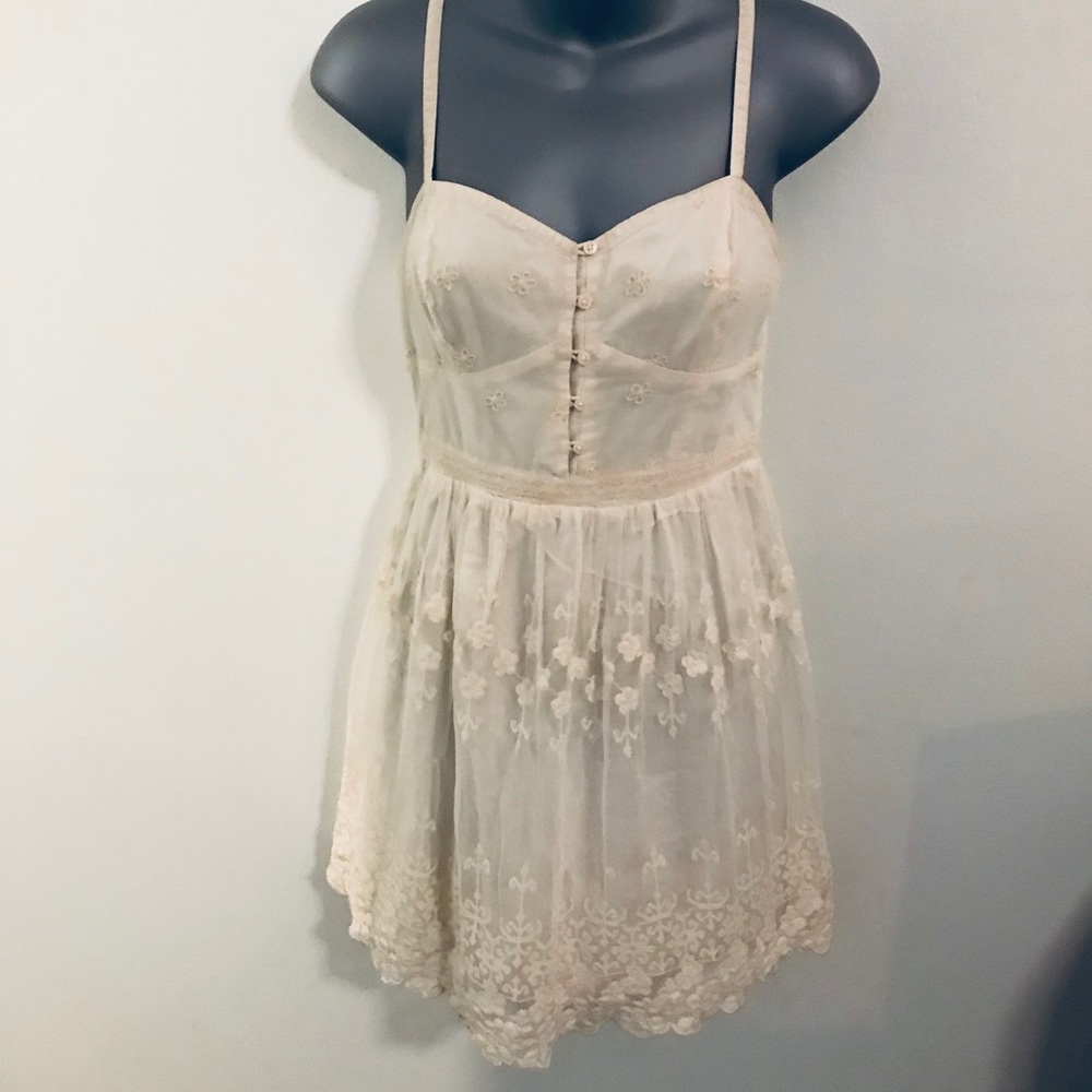 Lace ivory dress